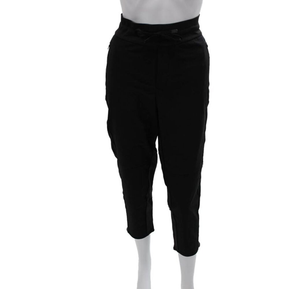 Athleta Womens Black Nylon Jogger Pants Drawstring Size 8